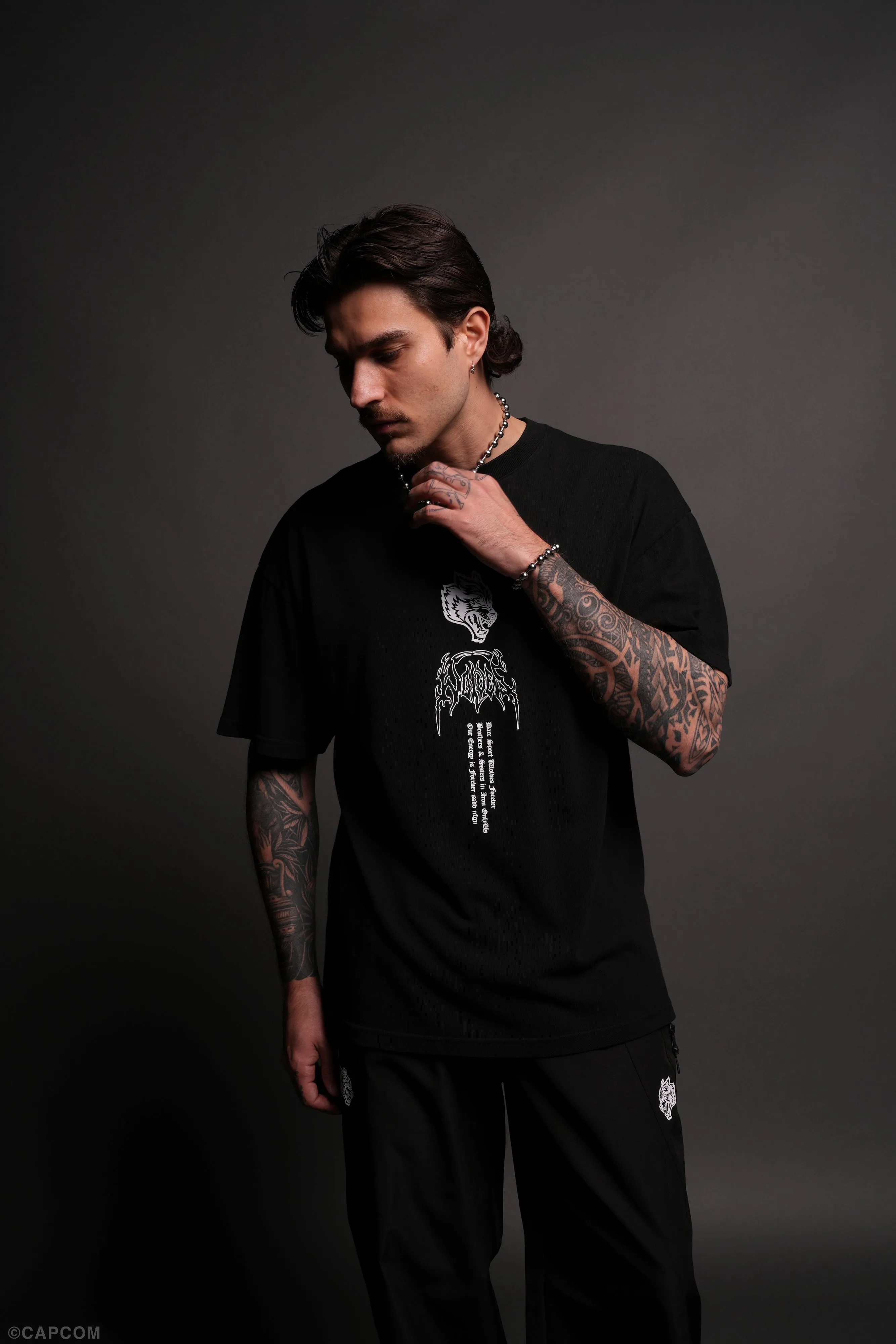 Akuma Forever "Premium" Oversized Tee in Black