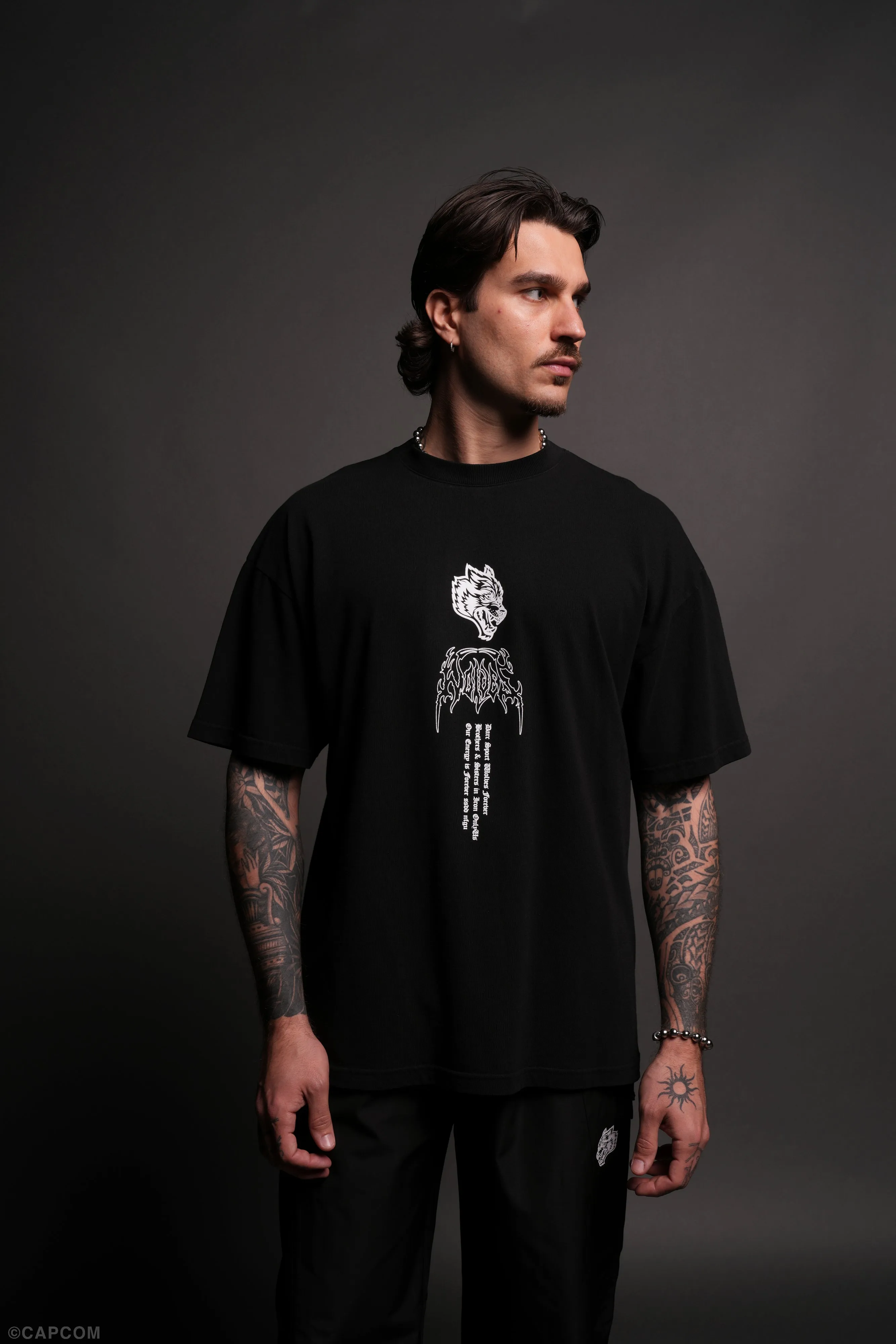 Akuma Forever "Premium" Oversized Tee in Black