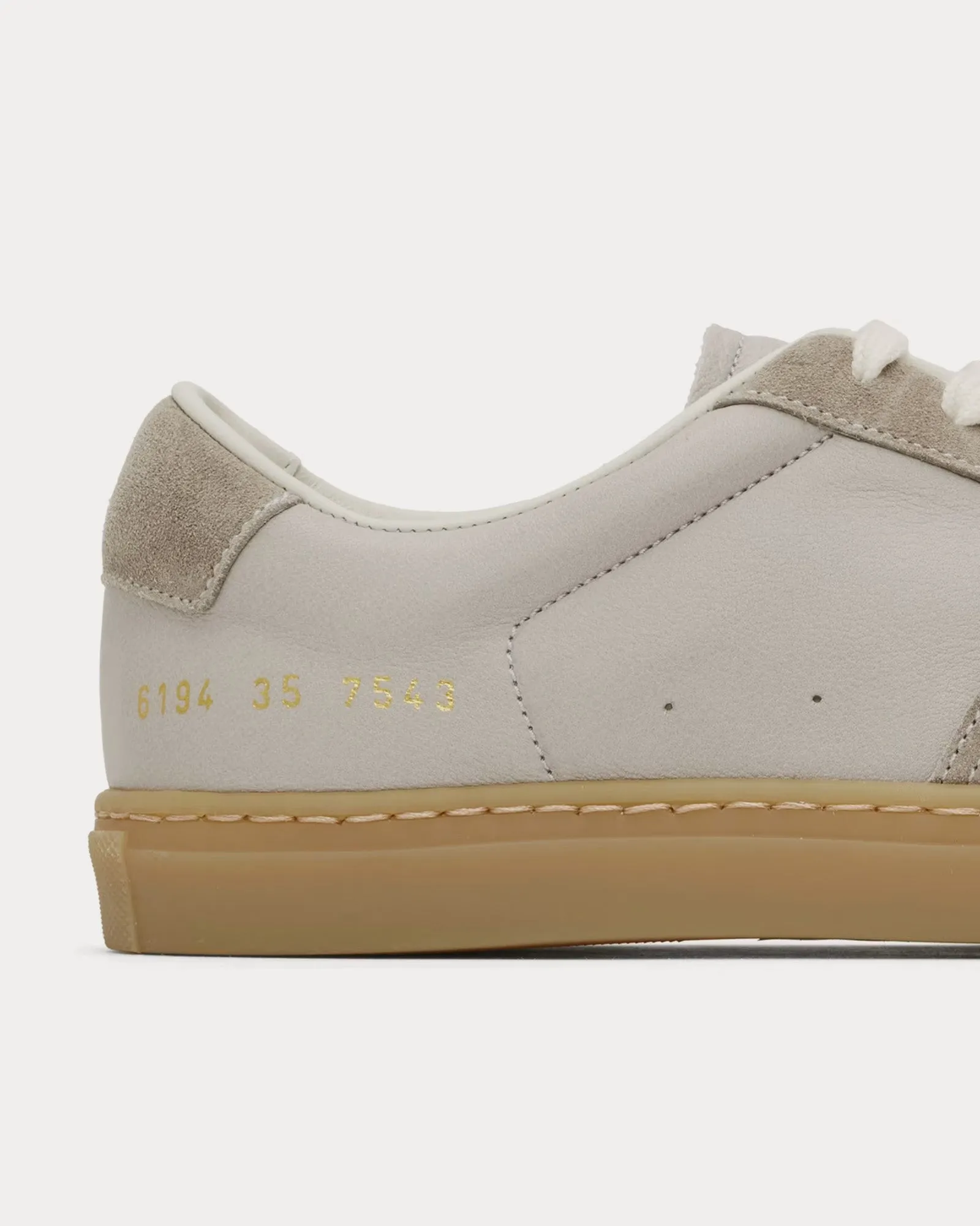BBall Duo Slim Leather & Suede Grey Low Top Sneakers