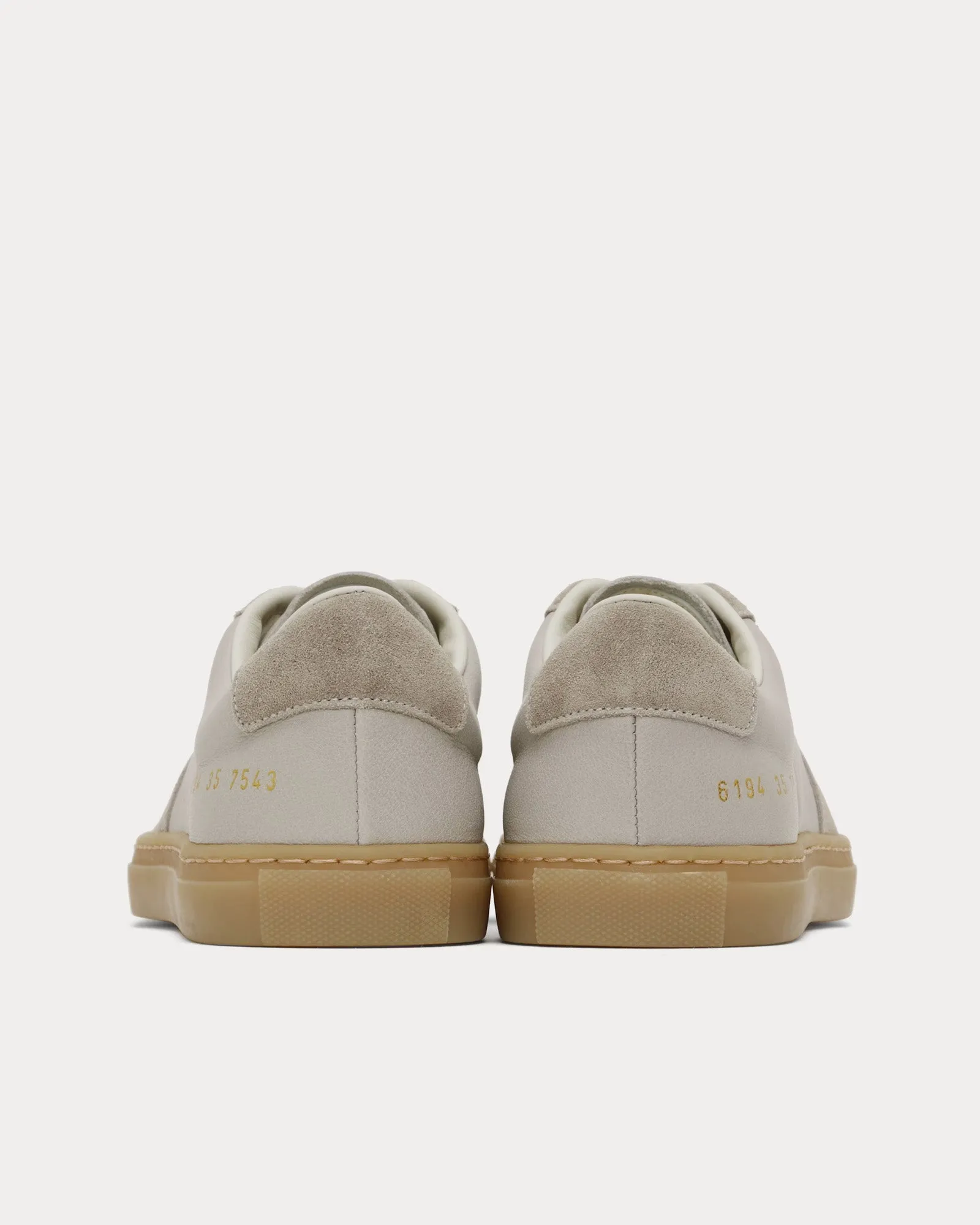 BBall Duo Slim Leather & Suede Grey Low Top Sneakers