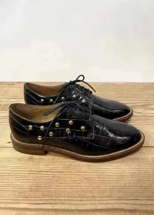 Derbies Call Lace Schmoove Print coco black