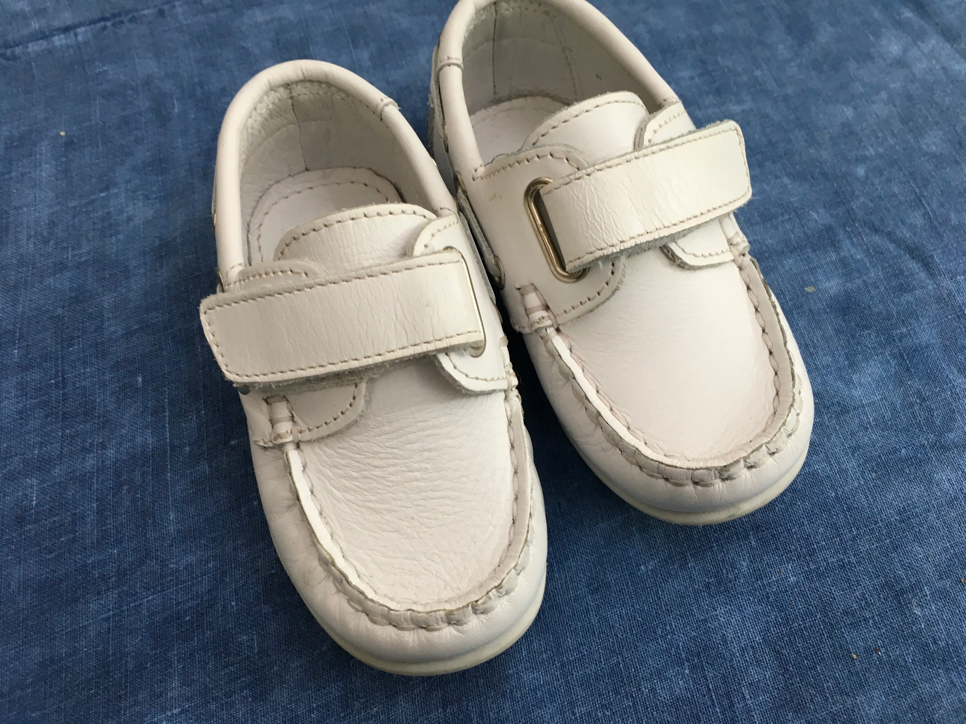 GARVALIN 50 aniversario Boys Shoe White Leather Size 21 Children