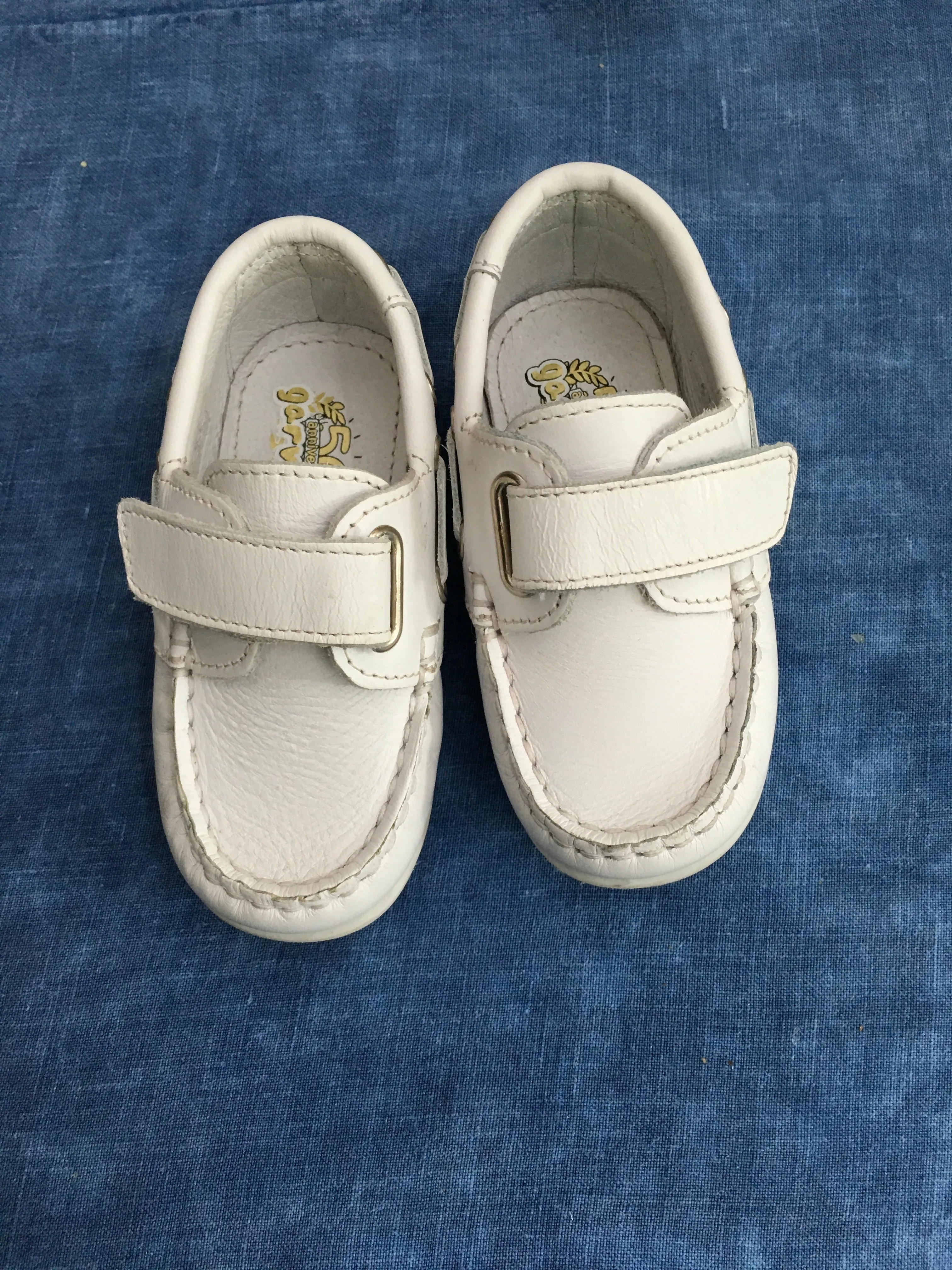 GARVALIN 50 aniversario Boys Shoe White Leather Size 21 Children