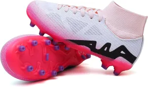 Kids Soccer Cleats Boys Football Cleats Girls Turf Soccer Shoes AG/FG