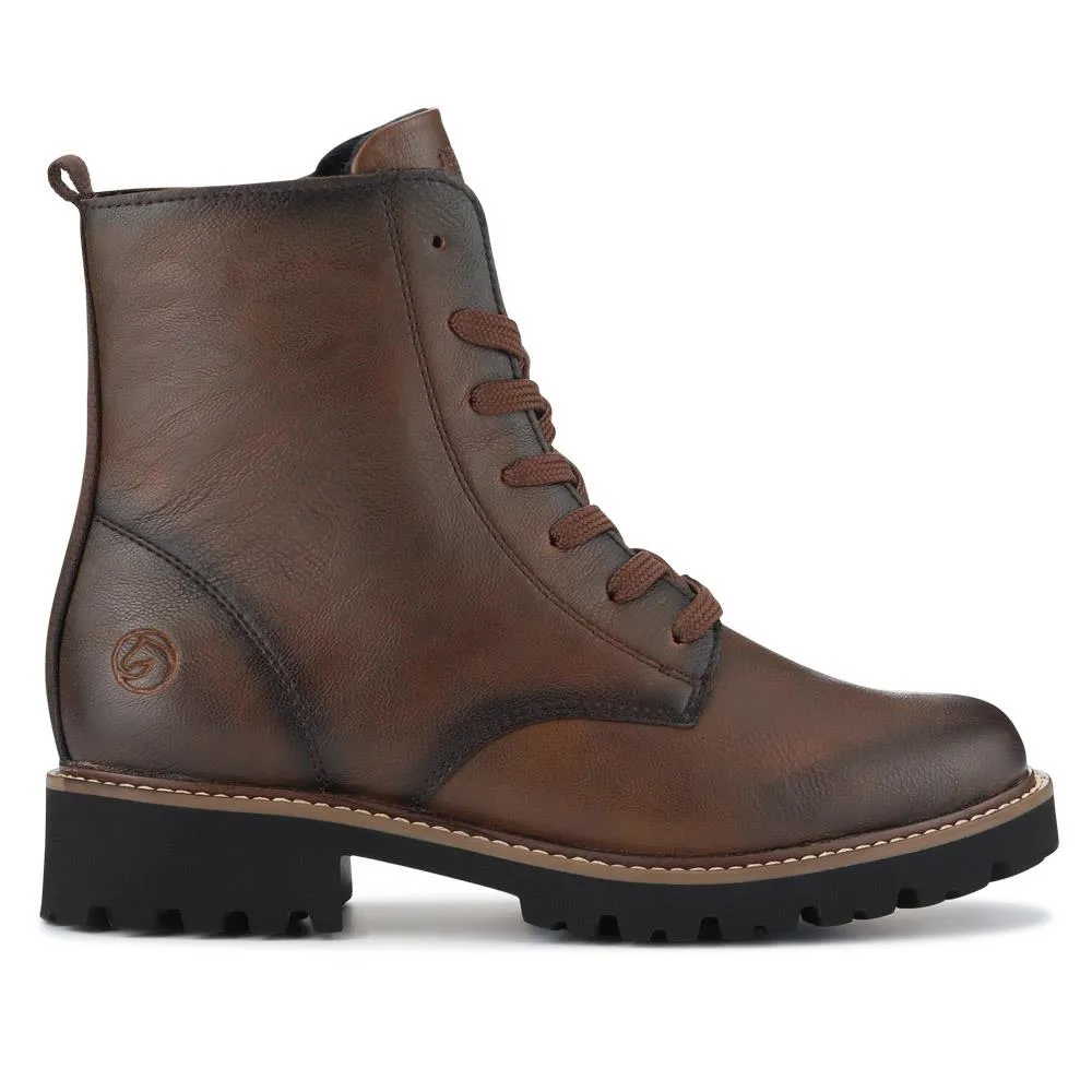 Leather Lace-Up Ankle Boots - DRS40513 / 326 360