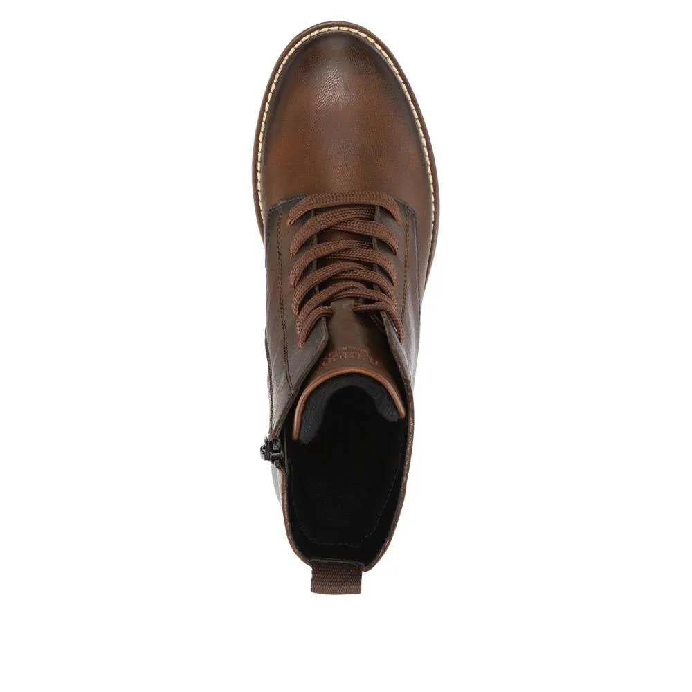 Leather Lace-Up Ankle Boots - DRS40513 / 326 360