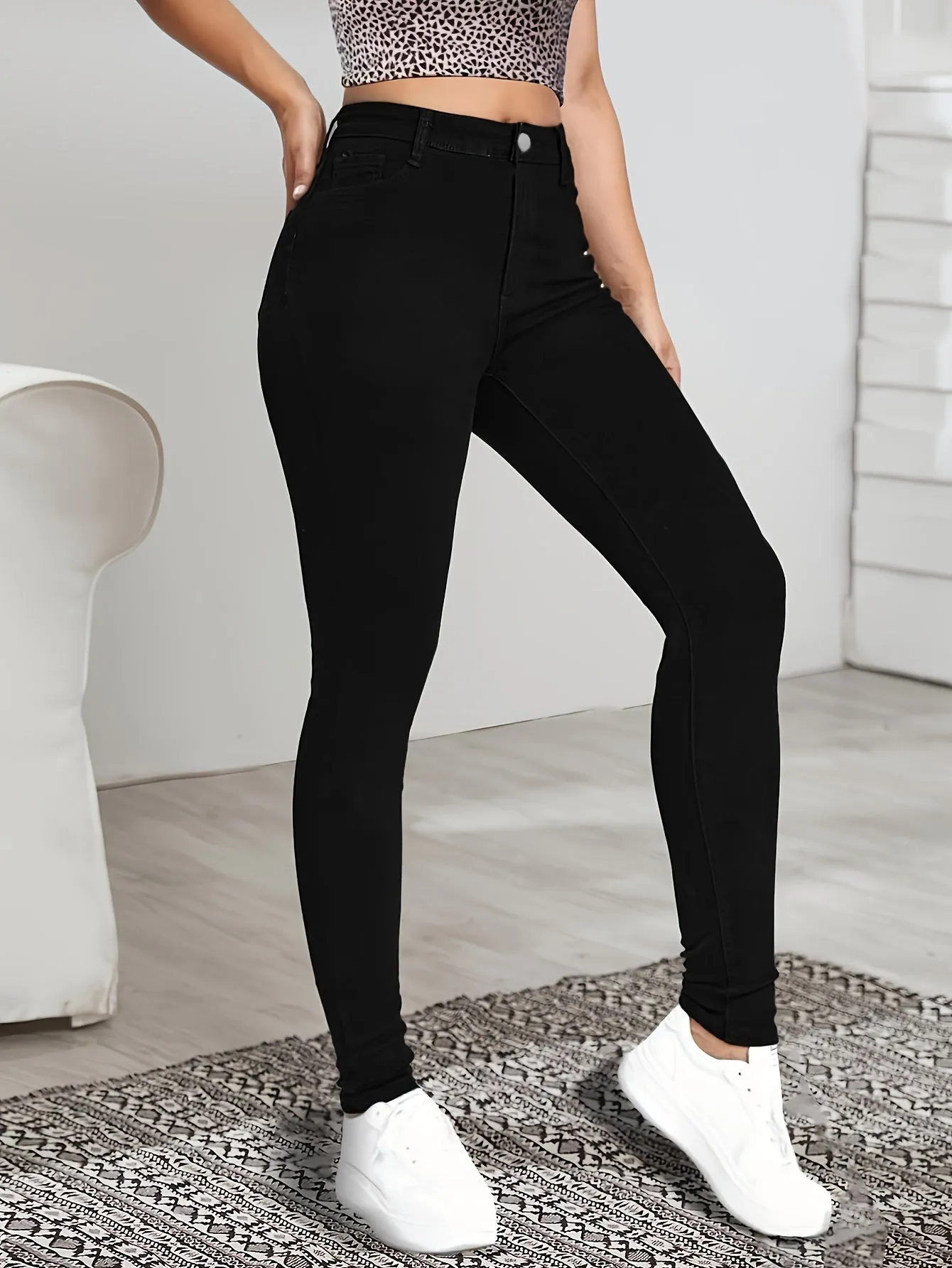 LISETTE - Sleek High-Waist Skinny Jeans