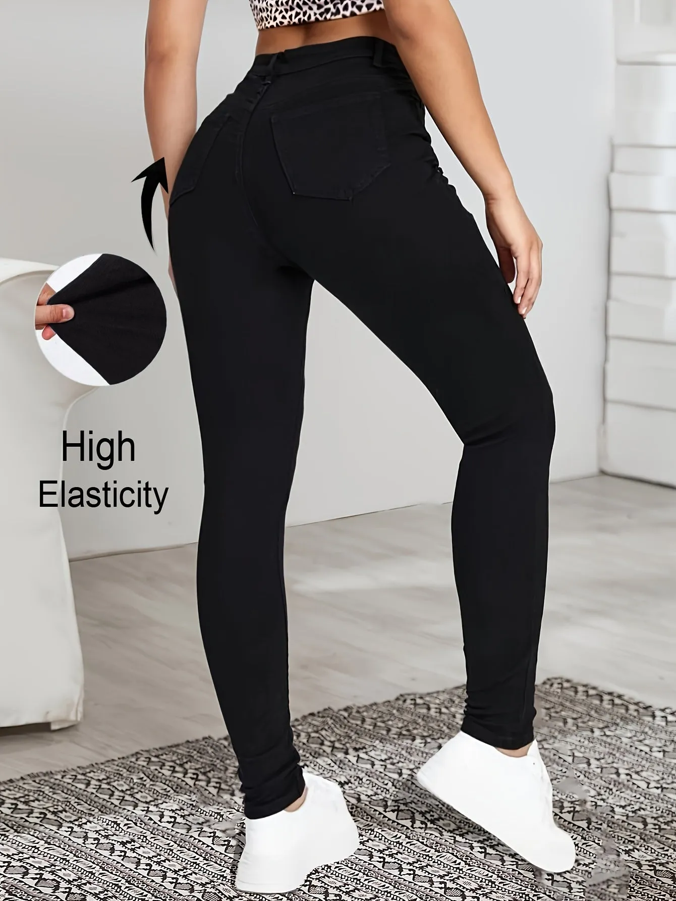 LISETTE - Sleek High-Waist Skinny Jeans