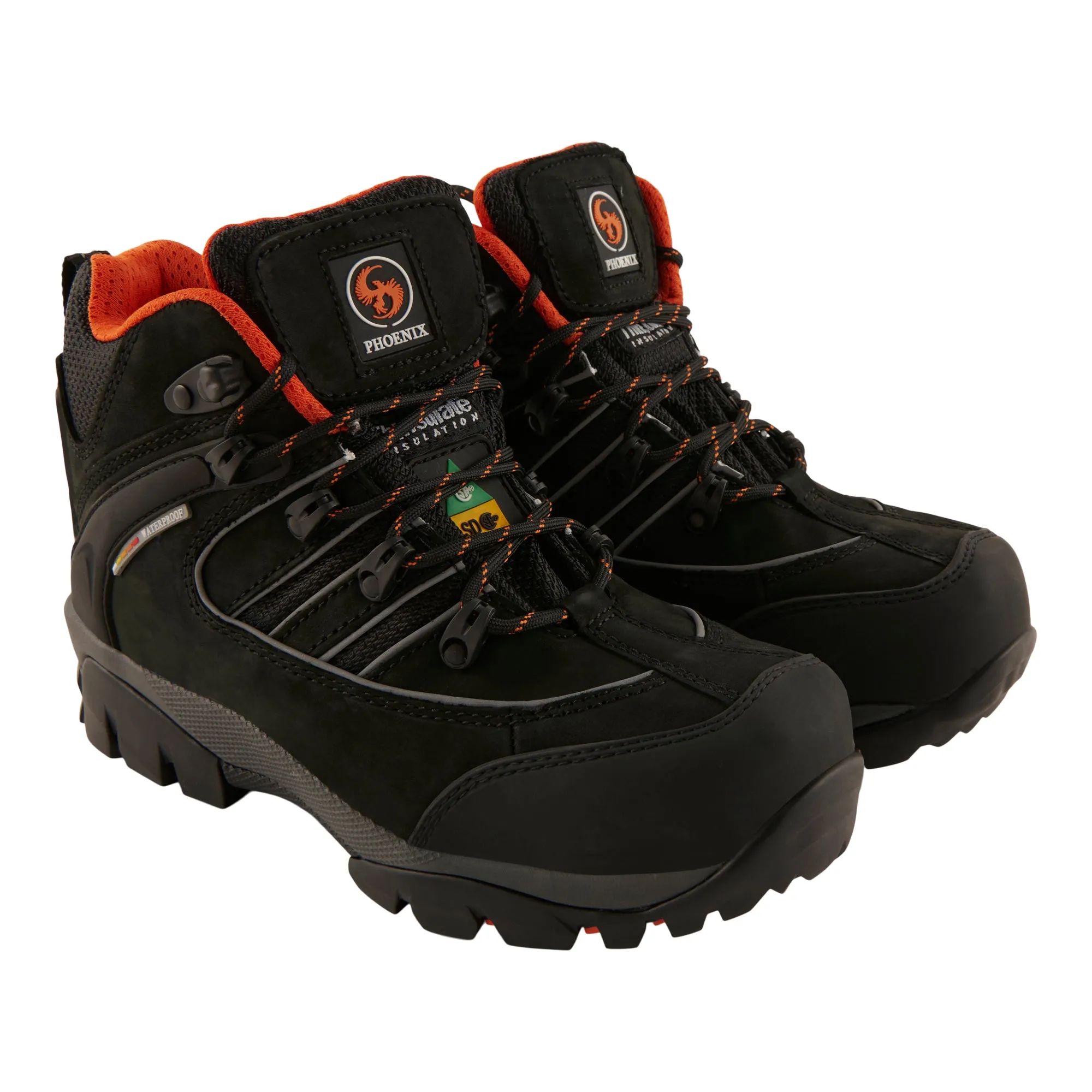 Men's Deluxe Safety Hikers, Black
