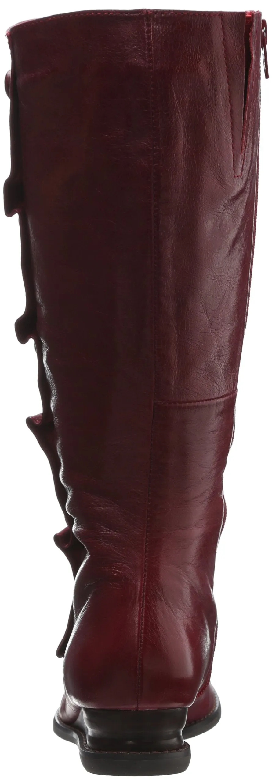 Miz Mooz Women's Bloom Fashion KNee High Leather Dress Wedge Boot (Red, 6)
