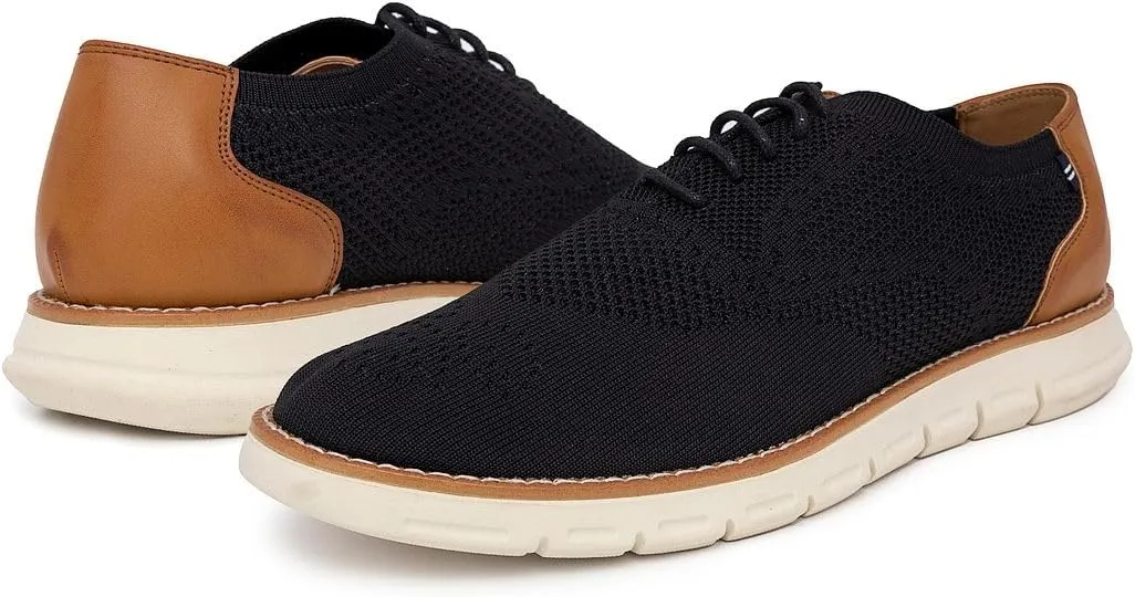 Nautica Men's Knit Dress Oxford Dress Sneakers: Breathable, Stylish, Lightweight & Comfortable - Ideal for Business or Walking