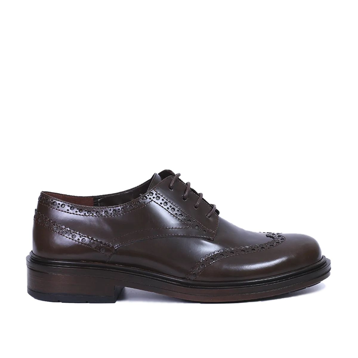 NOVA DERBIES EN CUIR DEMASQUABLE MARRON
