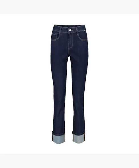 Red Button - Kate Turn Up Jeans in Dark Blue