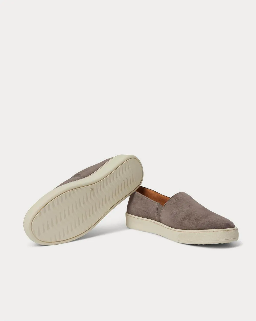 Suede Slip-On  Gray slip on sneakers