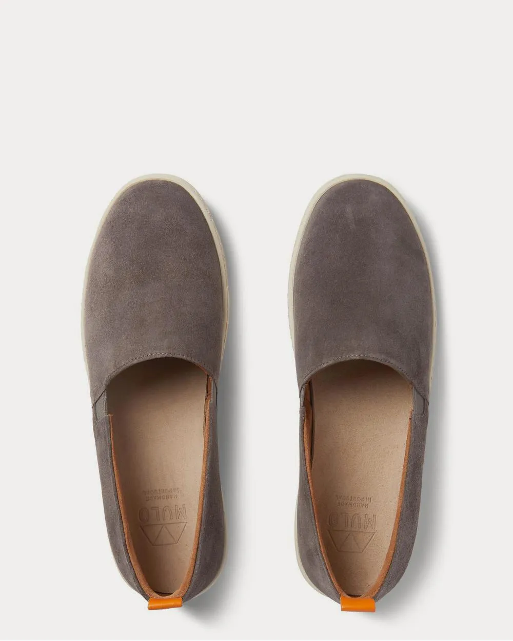 Suede Slip-On  Gray slip on sneakers