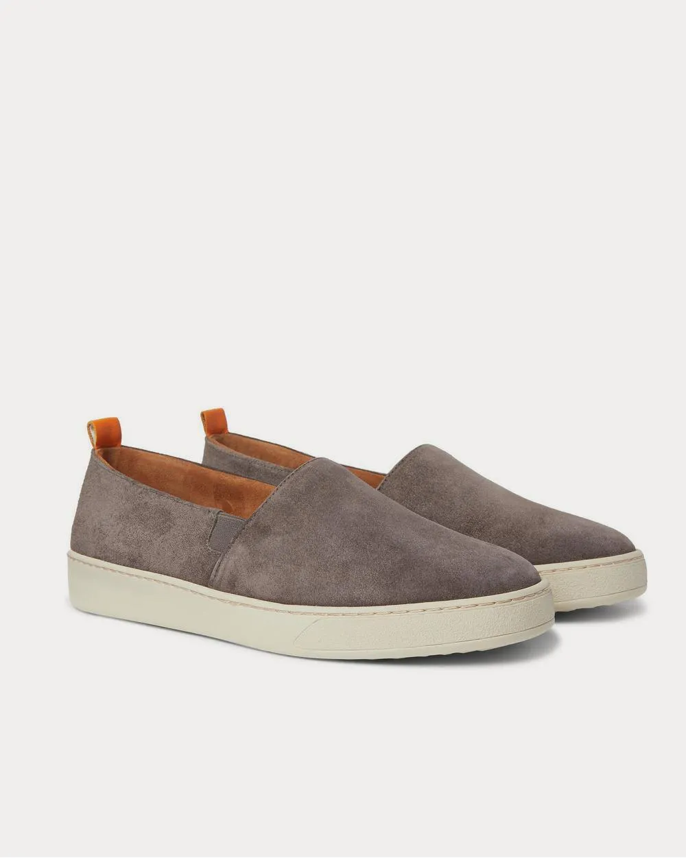 Suede Slip-On  Gray slip on sneakers