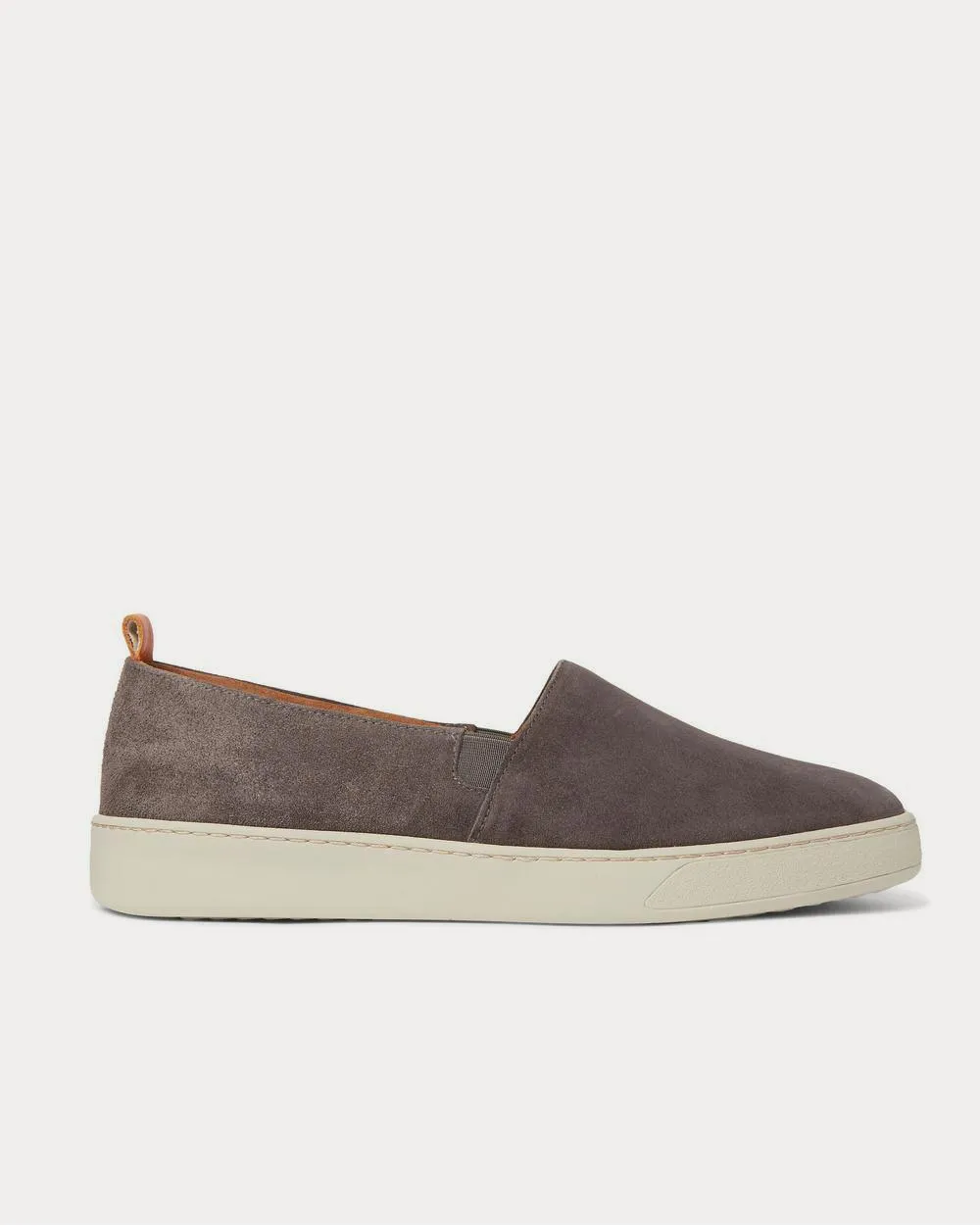 Suede Slip-On  Gray slip on sneakers