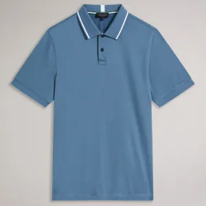 Ted Baker Short Sleeve Polo Shirt Blue