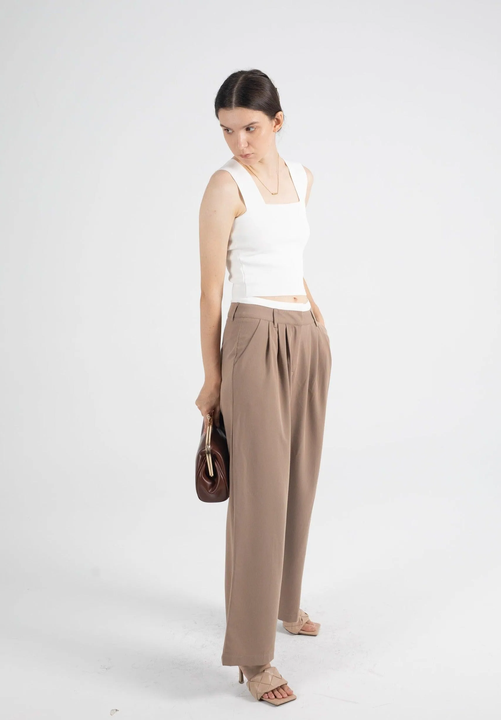 Winnie Contrast Waistband Trousers