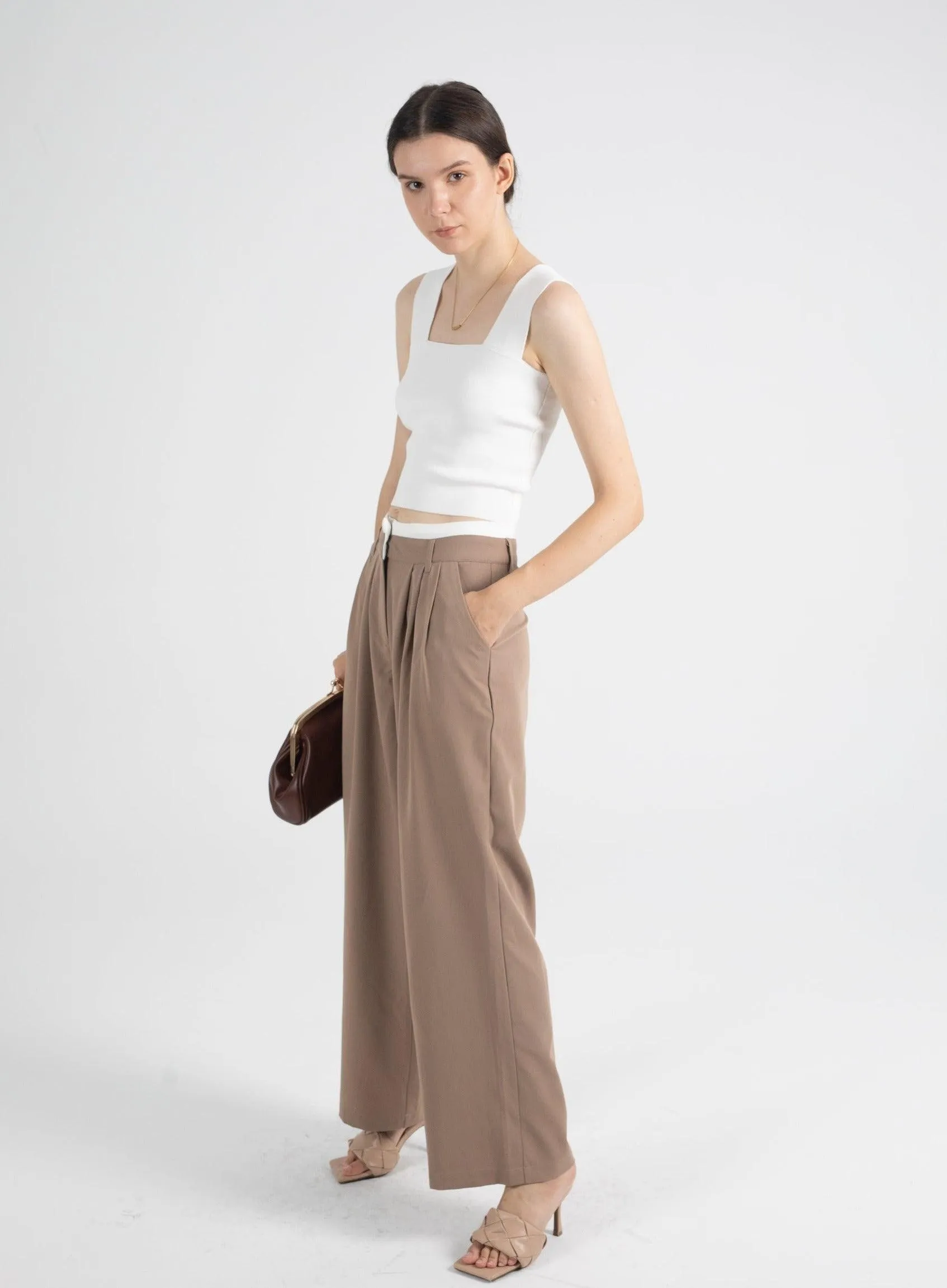 Winnie Contrast Waistband Trousers